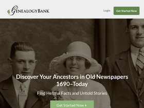'genealogybank.com' screenshot