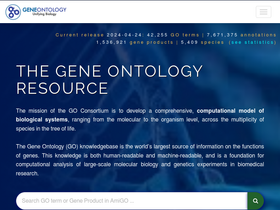 'geneontology.org' screenshot