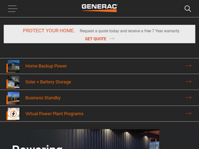 'generac.com' screenshot