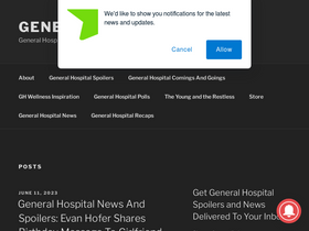 'generalhospitalblog.com' screenshot