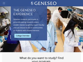 'geneseo.edu' screenshot