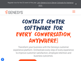 'genesys.com' screenshot
