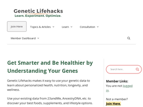 'geneticlifehacks.com' screenshot