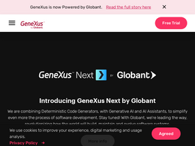 'genexus.com' screenshot