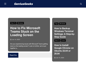 'geniusgeeks.com' screenshot
