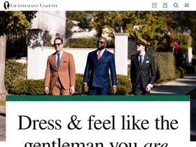 'gentlemansgazette.com' screenshot