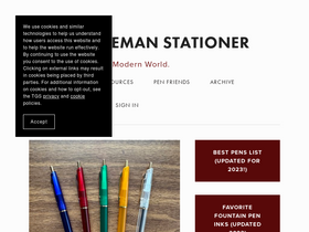 'gentlemanstationer.com' screenshot