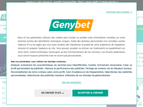 'genybet.fr' screenshot