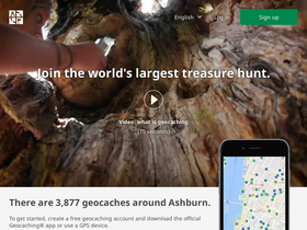 'geocaching.com' screenshot