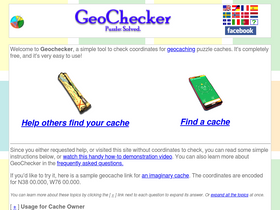 'geochecker.com' screenshot