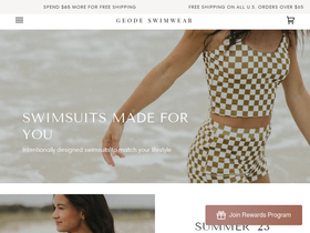 'geodeswimwear.com' screenshot