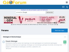 'geoforum.fr' screenshot