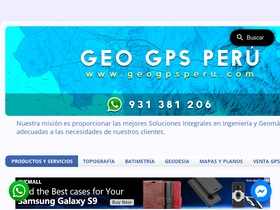 'geogpsperu.com' screenshot