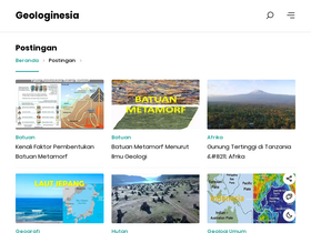 'geologinesia.com' screenshot