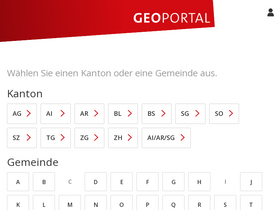 'geoportal.ch' screenshot