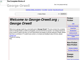 'george-orwell.org' screenshot