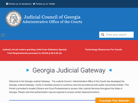 'georgiacourts.gov' screenshot