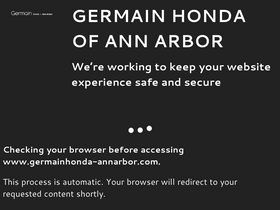 'germainhonda-annarbor.com' screenshot