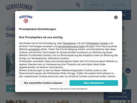 'gerolsteiner.de' screenshot