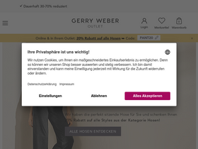 'gerryweber-outlet.com' screenshot