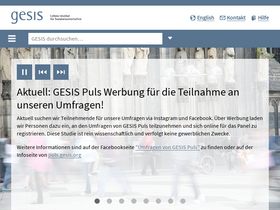 'gesis.org' screenshot