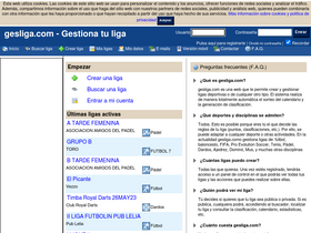'gesliga.com' screenshot