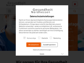 'gesundheit-nordhessen.de' screenshot