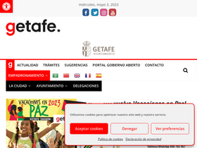 'getafe.es' screenshot