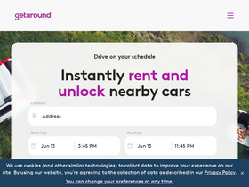 'getaround.com' screenshot