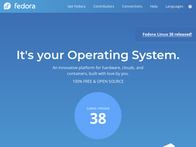 'getfedora.org' screenshot
