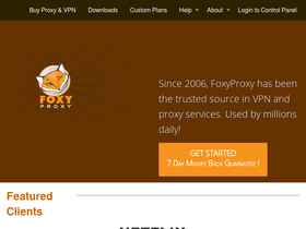 'getfoxyproxy.org' screenshot