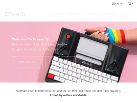 'getfreewrite.com' screenshot