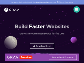 'getgrav.org' screenshot