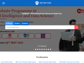 'getmyuni.com' screenshot