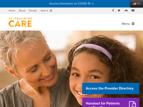 'getpalliativecare.org' screenshot