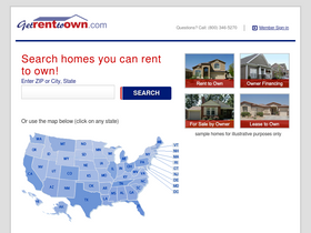 'getrenttoown.com' screenshot