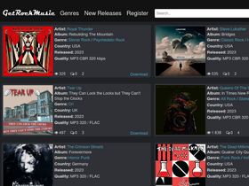 'getrockmusic.net' screenshot