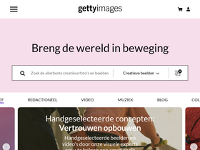 'gettyimages.be' screenshot