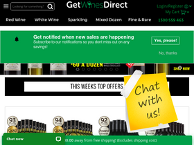 'getwinesdirect.com' screenshot