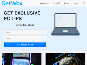 'getwox.com' screenshot