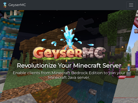 'geysermc.org' screenshot