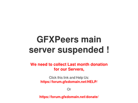 'gfxpeers.net' screenshot