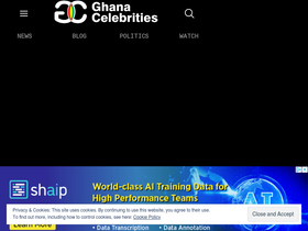 'ghanacelebrities.com' screenshot