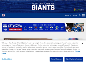 'giants.com' screenshot