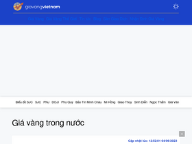 'giavangvietnam.com' screenshot