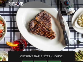 'gibsonssteakhouse.com' screenshot