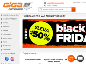 'gigacomputer.cz' screenshot