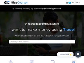'gigacourses.com' screenshot