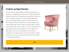 'gigameubel.nl' screenshot
