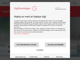 'gigtforeningen.dk' screenshot
